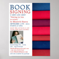 Row of Books, Writers Book Signing Advertising