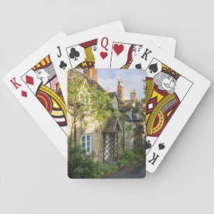 Row of cottages in Winchcombe, Gloucestershire 2 Playing Cards