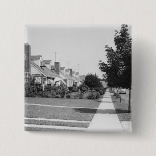 Row of Houses 15 Cm Square Badge
