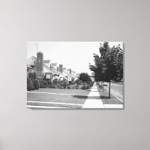 Row of Houses Canvas Print