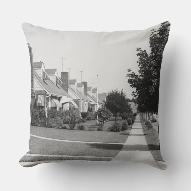 Row of Houses Cushion (Front)