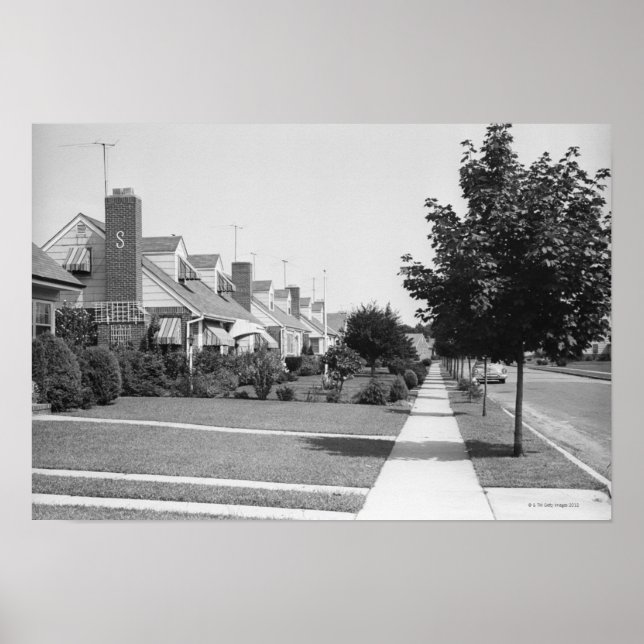 Row of Houses Poster (Front)