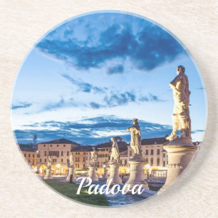 Row of illuminated statues in Padova Coaster