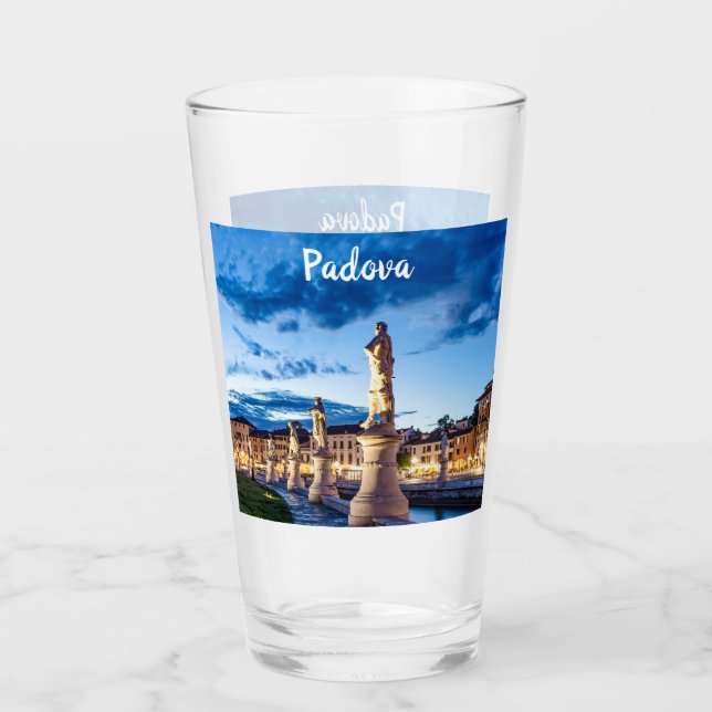 Row of illuminated statues in Padova Glass (Front)