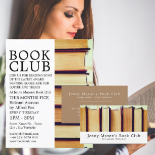 Row of Old Books, Book Club Advertising Flyer