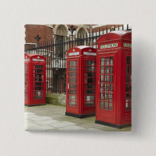 Row of phone boxes at the back of the Royal 15 Cm Square Badge
