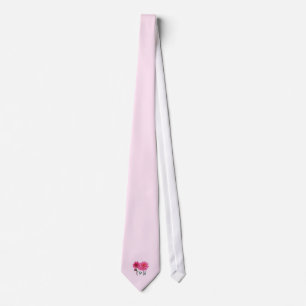 Row of Pink Dahlias Tie