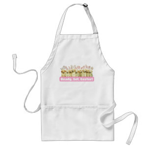 Row of Puppy Bunnies Standard Apron