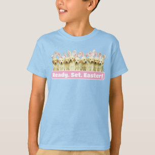 Row of Puppy Bunnies T-Shirt