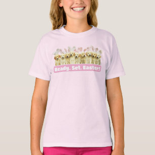 Row of Puppy Bunnies T-Shirt