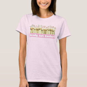 Row of Puppy Bunnies T-Shirt