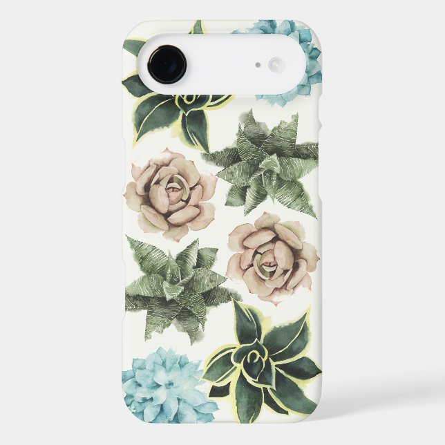 Row of Succulents Case-Mate iPhone Case (Back)