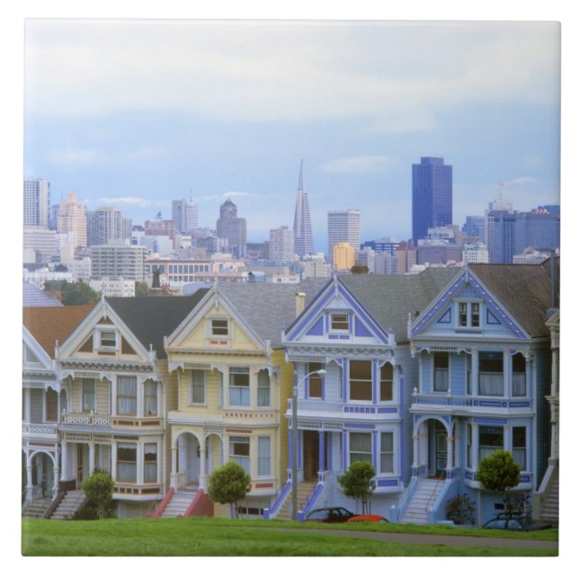 Row of Victorian Homes Tile (Front)