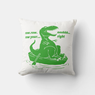 Row row row - Choose background colour Cushion