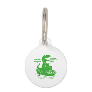Row row row - Choose background colour Pet Tag