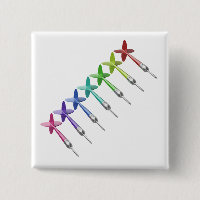 Row with different coloured darts
