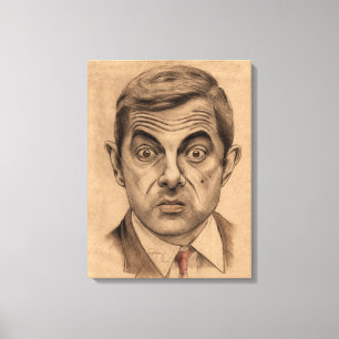 Rowan Atkinson A.K.A Mr. Bean Canvas Print