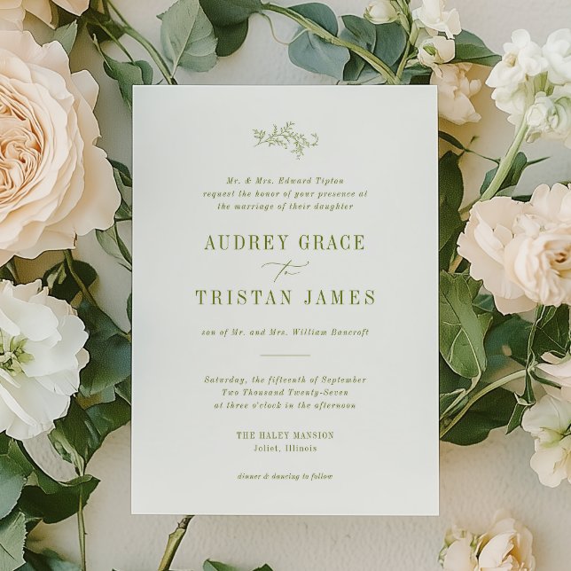 ROWAN | Botanical Wedding Invitation (Creator Uploaded)