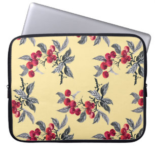 Rowan Plant: Watercolor Yellow Seamless Laptop Sleeve