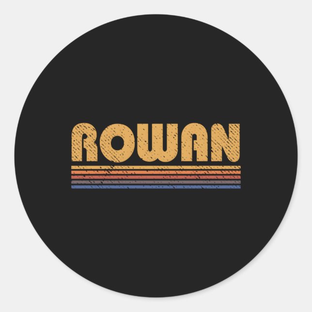Rowan Style Classic Round Sticker (Front)