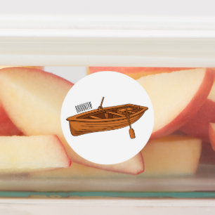 Rowboat cartoon illustration