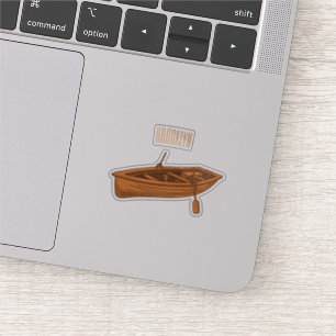 Rowboat cartoon illustration