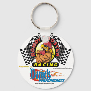Rowdy Rooster Racing Key Ring