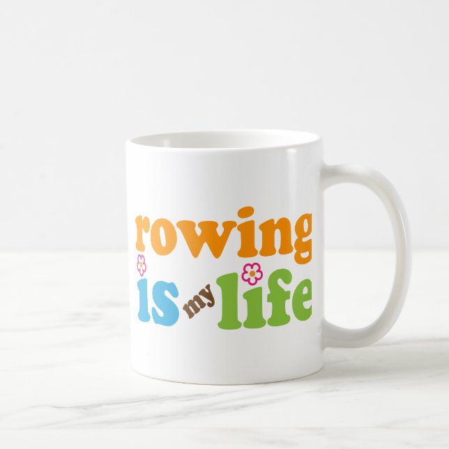 Rower Gift Girls Coffee Mug (Right)