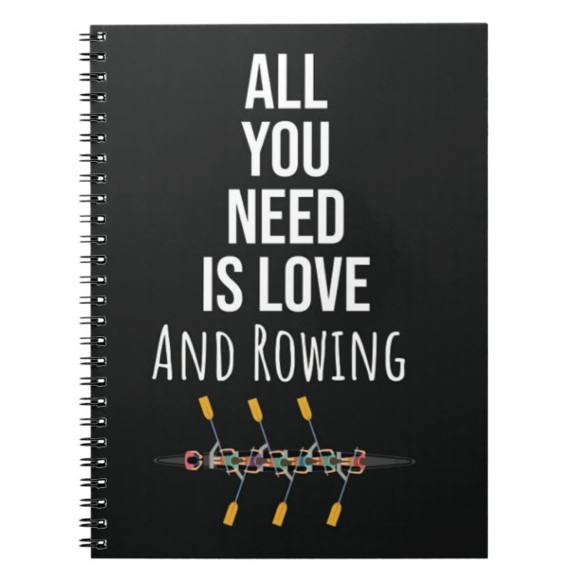 Rower Gifts Rowing Crew Racing Boat Sport Notebook (Front)
