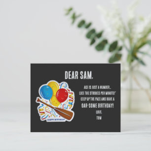 Rower's Birthday Delight: Oar-some Celebration Holiday Postcard