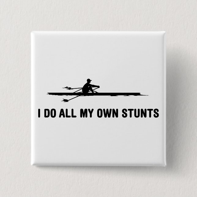 Rowing 15 Cm Square Badge (Front)