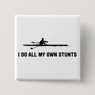 Rowing 15 Cm Square Badge