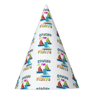 Rowing At The Veneta Party Hat