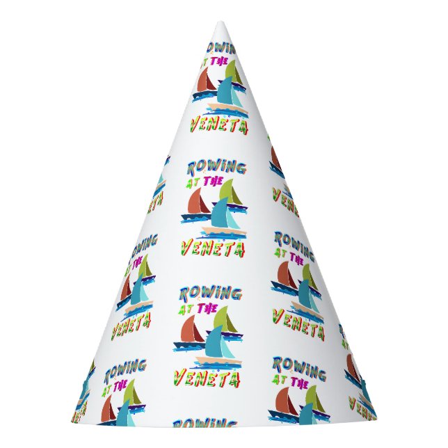 Rowing At The Veneta Party Hat (Front)