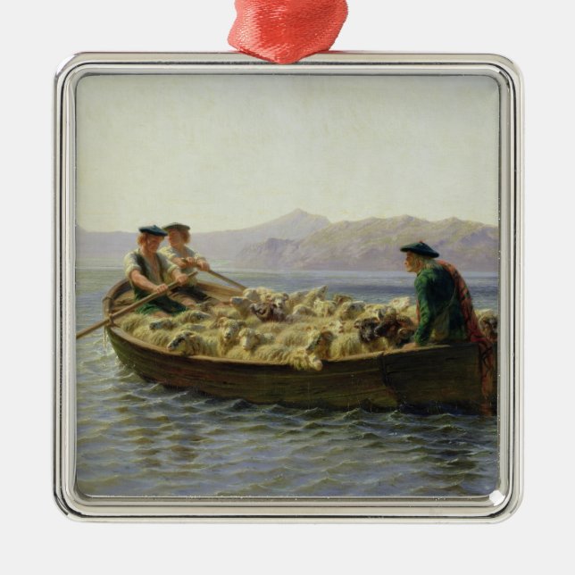 Rowing-Boat, 1863 Metal Tree Decoration (Front)