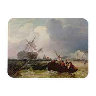 Rowing Boat Going to the Aid of a Man-o'-War in a Magnet