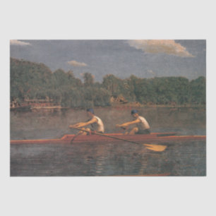 Rowing Boat Race on the River Tissue Paper