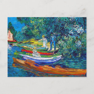 Rowing Boats on the Banks of the Oise Postcard