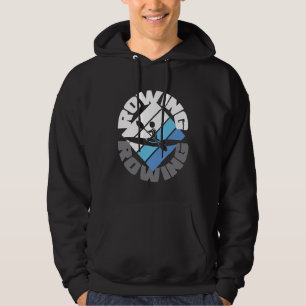 rowing canoe boat paddle row kayak rower 3 hoodie