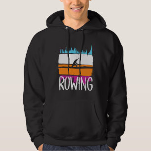 rowing canoe boat paddle row kayak rower hoodie