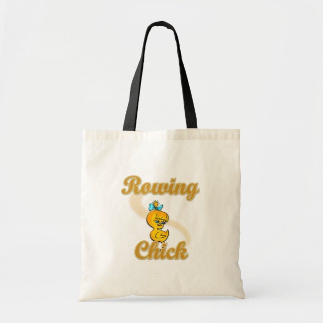 Rowing Chick Tote Bag (Front)