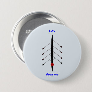 Rowing cox obey me 7.5 cm round badge