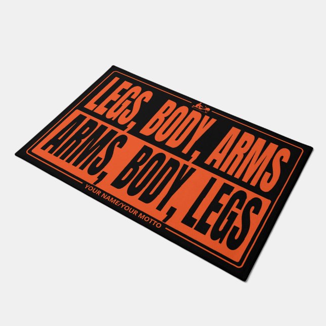Rowing equipment with own motto or name, Technique Doormat (Angled)