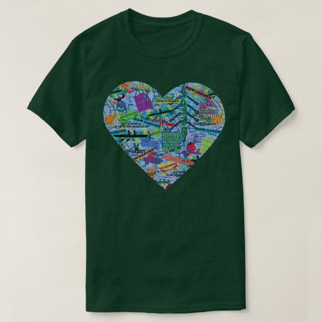 Rowing Graffiti T-Shirt (Design Front)
