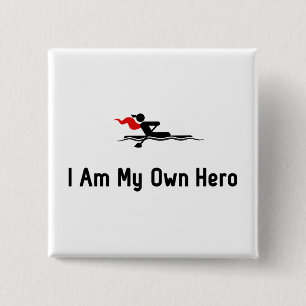 Rowing Hero 15 Cm Square Badge