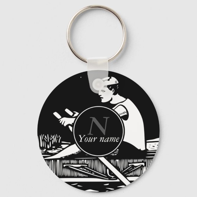 Rowing Key Ring (Front)