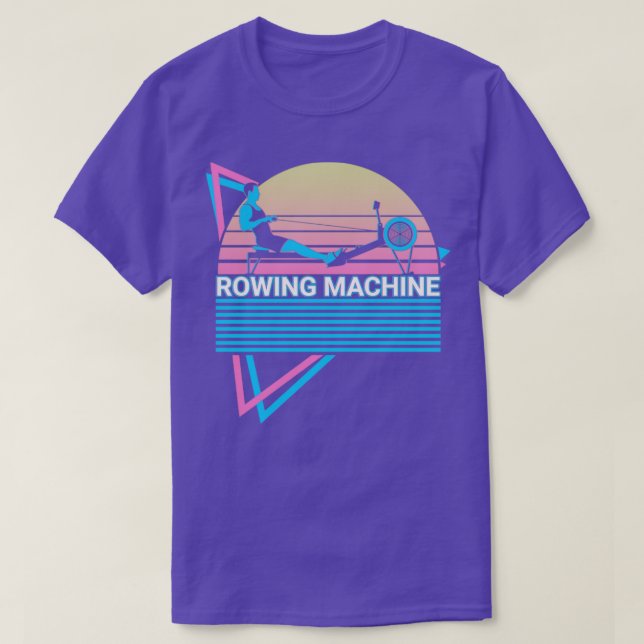 Rowing Machine Retro T-Shirt (Design Front)