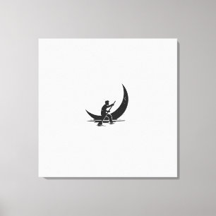 "Rowing Moon" Canvas Print