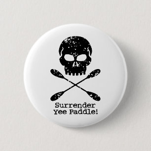 Rowing Pirate 6 Cm Round Badge