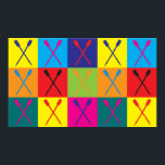Rowing Pop Art Poster<br><div class="desc">Rowing Pop Art. If Rowing is your hobby,  occupation,  or obsession,  show it with great Rowing t-shirts,  mugs,  stickers,  and more.  They're also great gifts for other Rowing fans!</div>